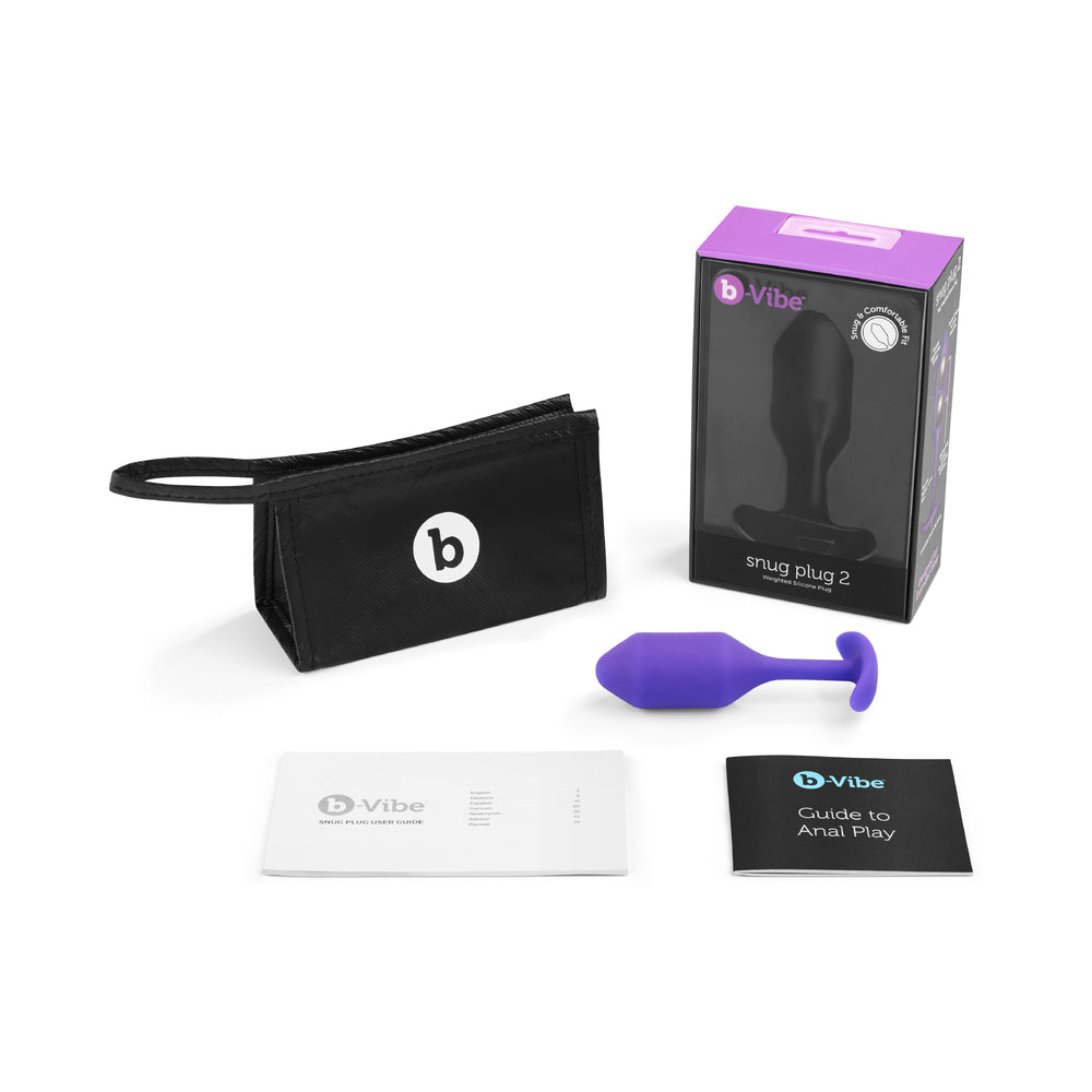 b-Vibe Snug Plug 2 Weighted Silicone Anal Plug21
