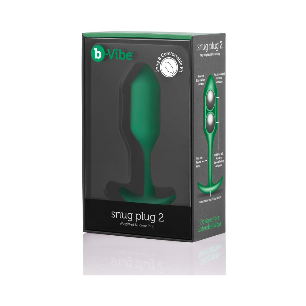 b-Vibe Snug Plug 2 Weighted Silicone Anal Plug2