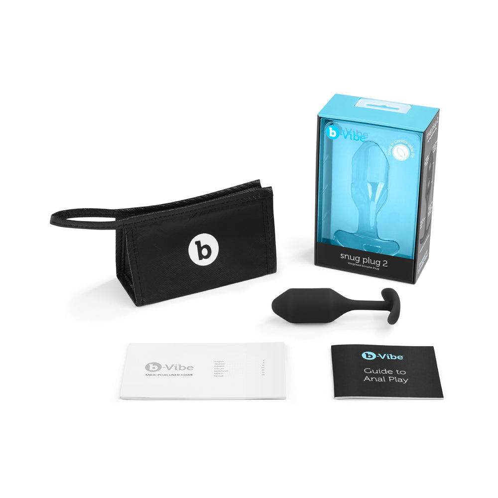b-Vibe Snug Plug 2 Weighted Silicone Anal Plug4