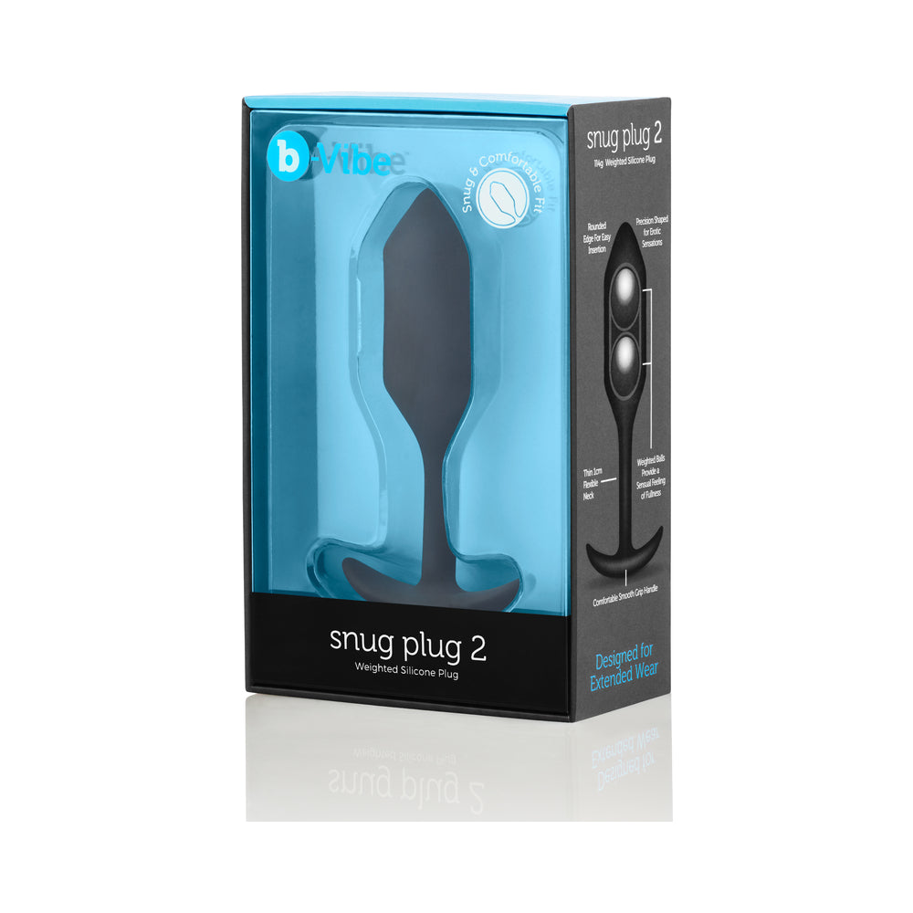 b-Vibe Snug Plug 2 Weighted Silicone Anal Plug 