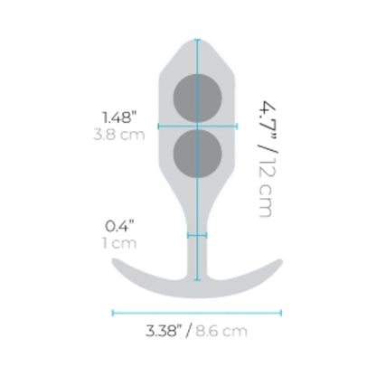 b-Vibe Snug Plug 3 Weighted Silicone Anal Plug14
