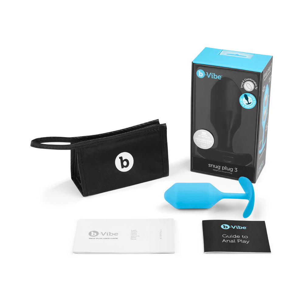 b-Vibe Snug Plug 3 Weighted Silicone Anal Plug21