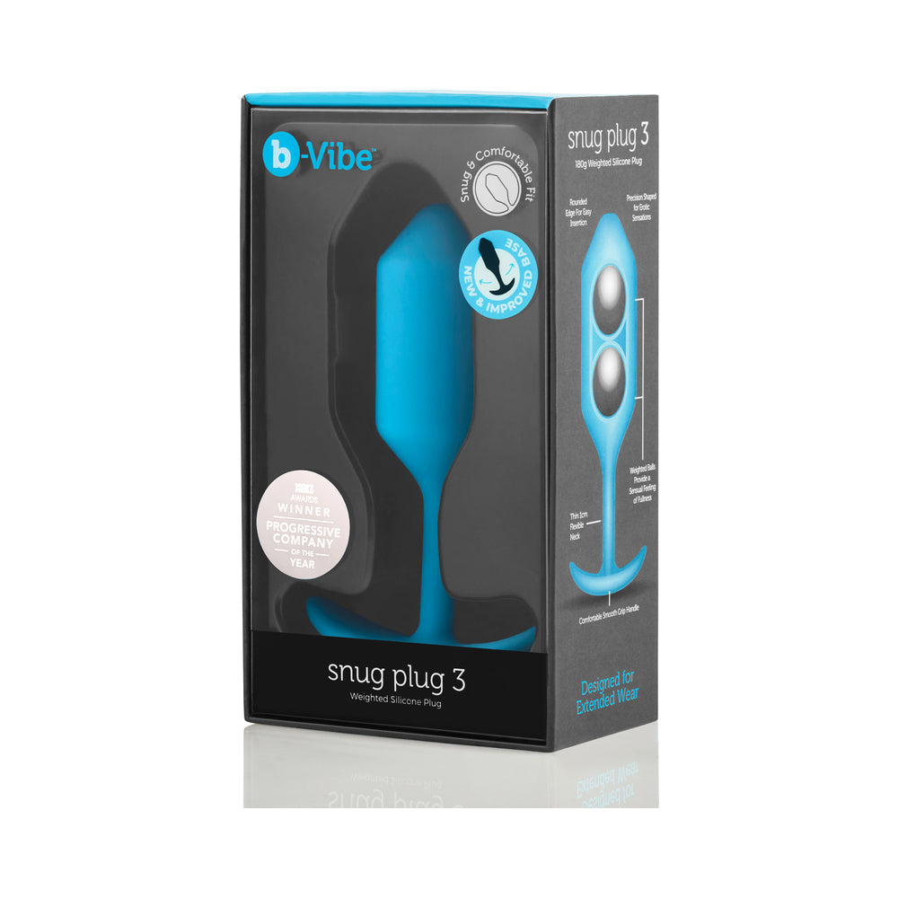 b-Vibe Snug Plug 3 Weighted Silicone Anal Plug3