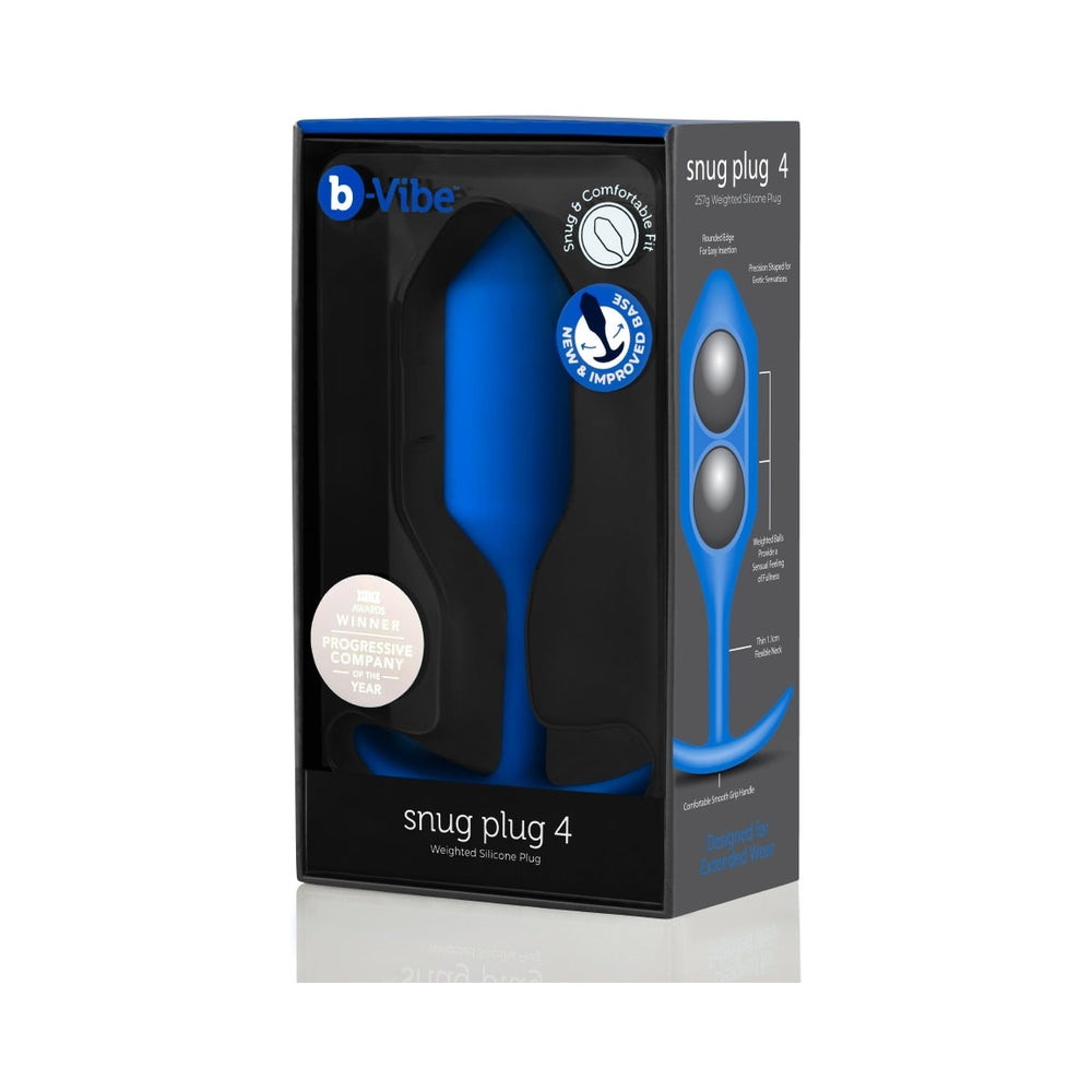 b-Vibe Snug Plug 4 Weighted Silicone Anal Plug14