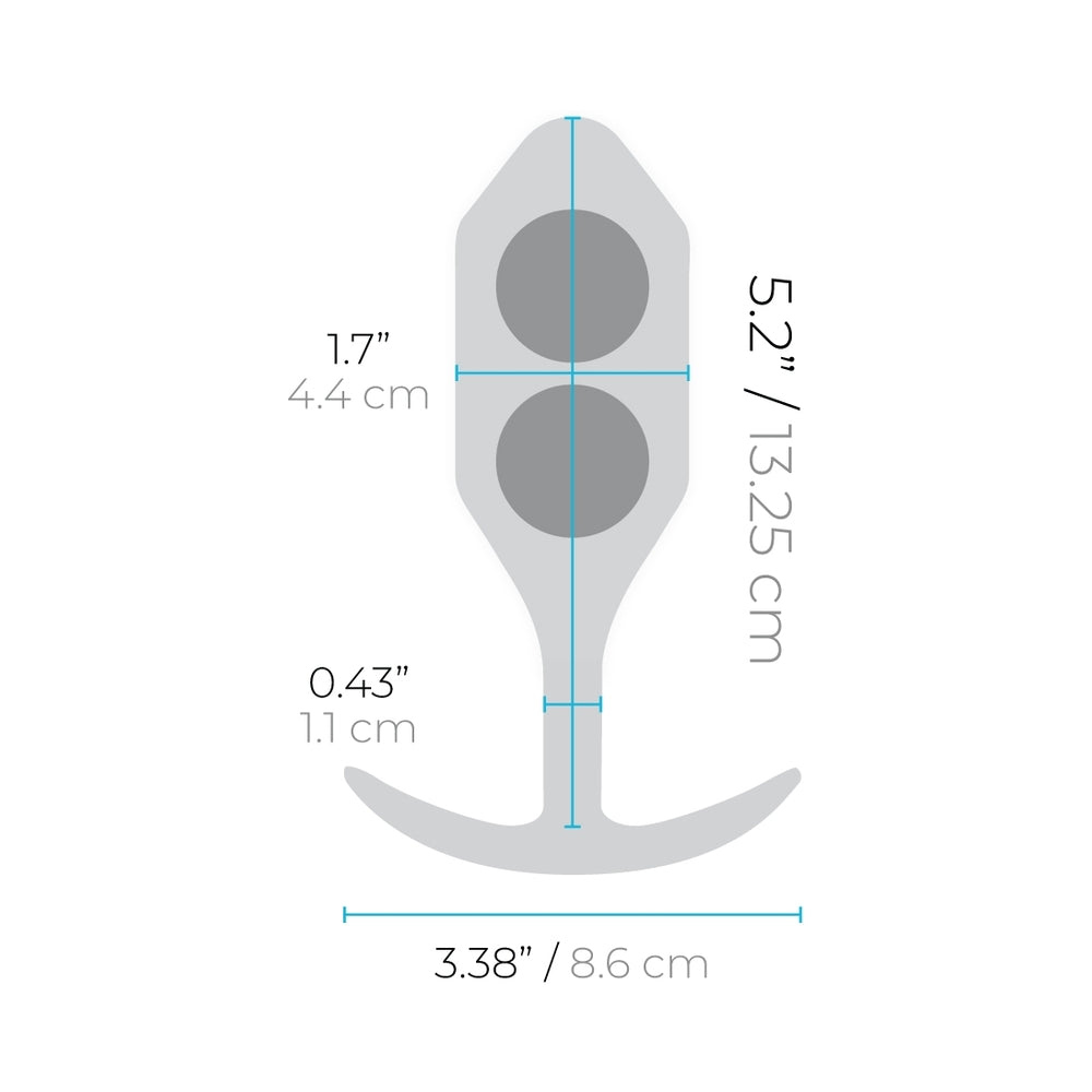 b-Vibe Snug Plug 4 Weighted Silicone Anal Plug19