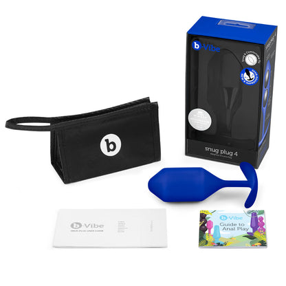 b-Vibe Snug Plug 4 Weighted Silicone Anal Plug2
