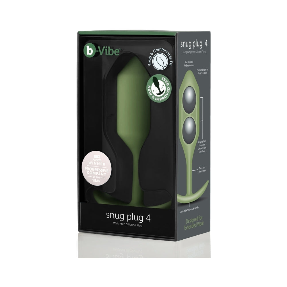 b-Vibe Snug Plug 4 Weighted Silicone Anal Plug3