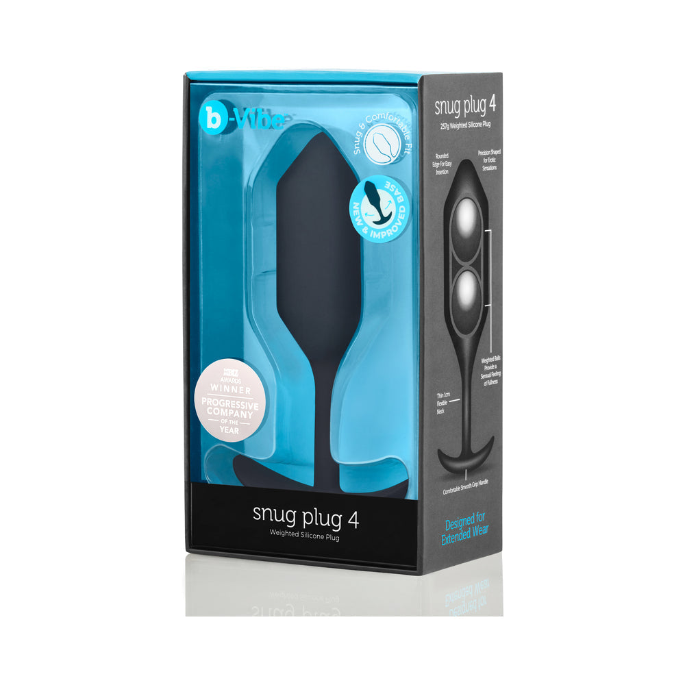 b-Vibe Snug Plug 4 Weighted Silicone Anal Plug9