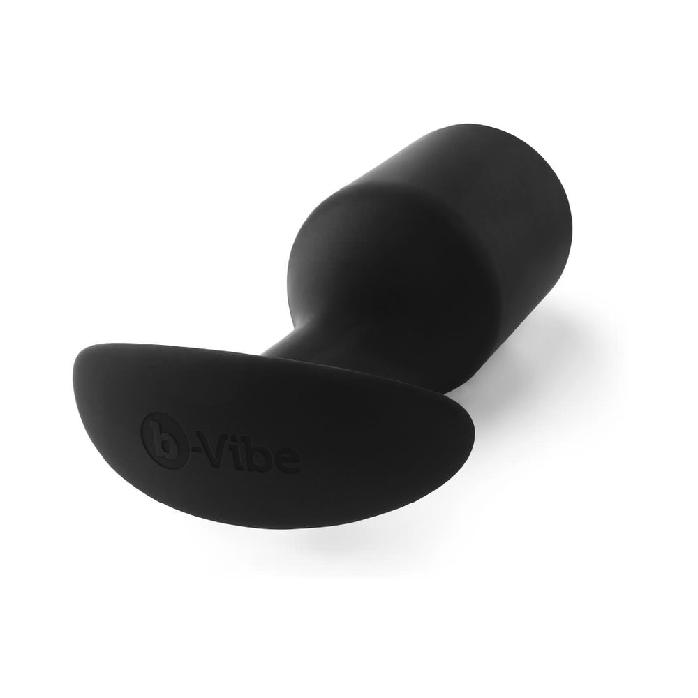 b-Vibe Snug Plug 7 Weighted Silicone Anal Plug Black3