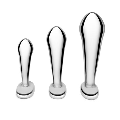 b-Vibe Stainless Steel P-Spot Plug Training Set2