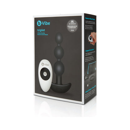 b-Vibe Triplet Rechargeable Remote-Controlled Vibrating Anal Beads Plug3