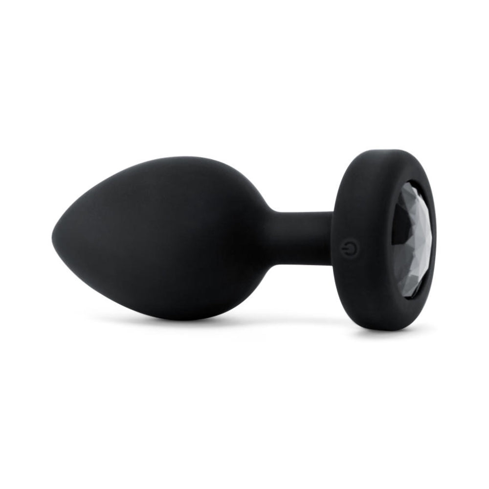 b-Vibe Vibrating Jewel Rechargeable Remote-Controlled Anal Plug with Gem Base Black Diamond3