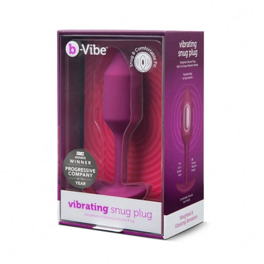 b-Vibe Vibrating Snug Plug 2 Rechargeable Weighted Silicone Anal Plug1