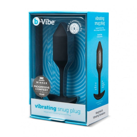 b-Vibe Vibrating Snug Plug 4 Rechargeable Weighted Silicone Anal Plug 
