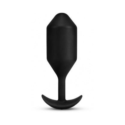 b-Vibe Vibrating Snug Plug 5 Rechargeable Weighted Silicone Anal Plug Black3