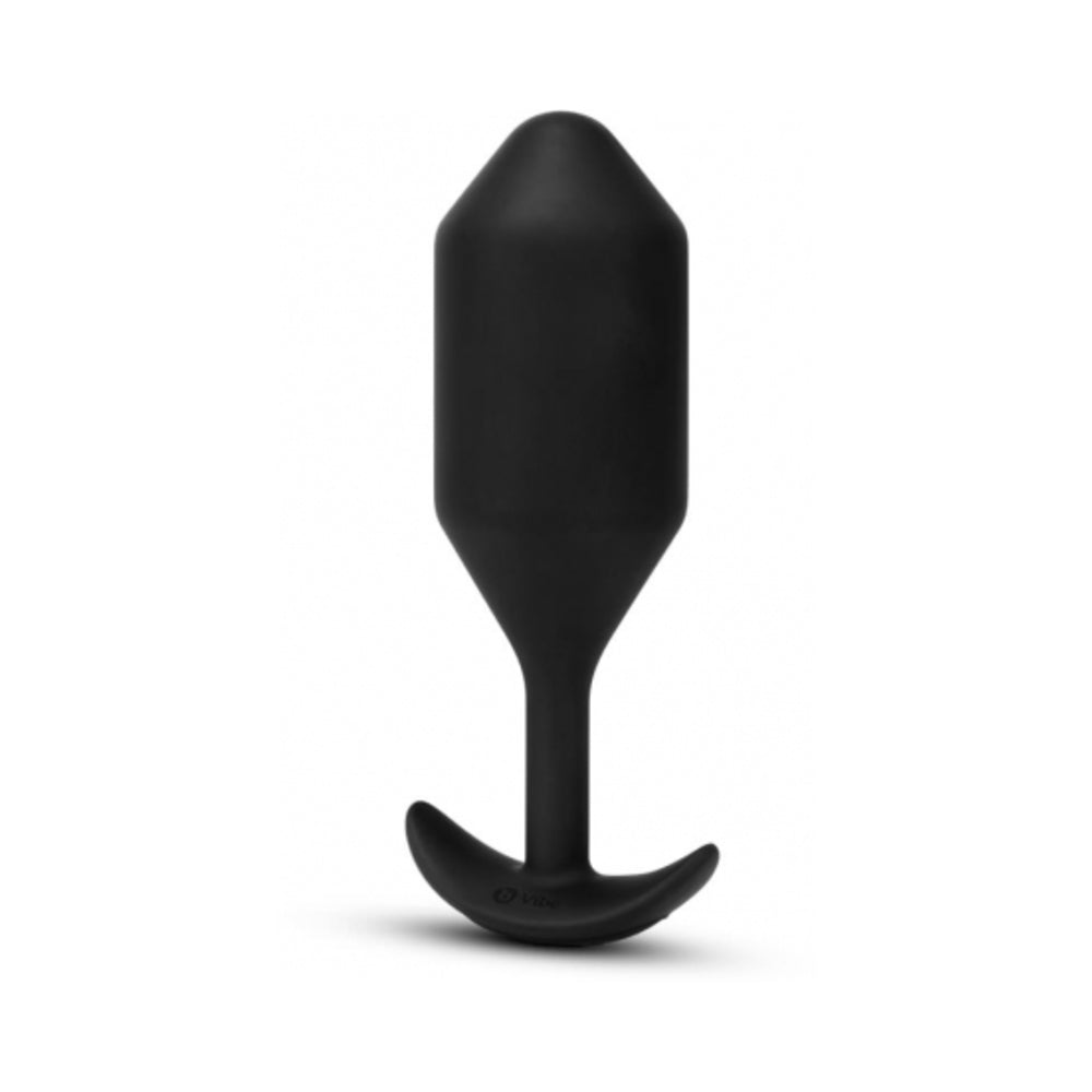 b-Vibe Vibrating Snug Plug 5 Rechargeable Weighted Silicone Anal Plug Black4