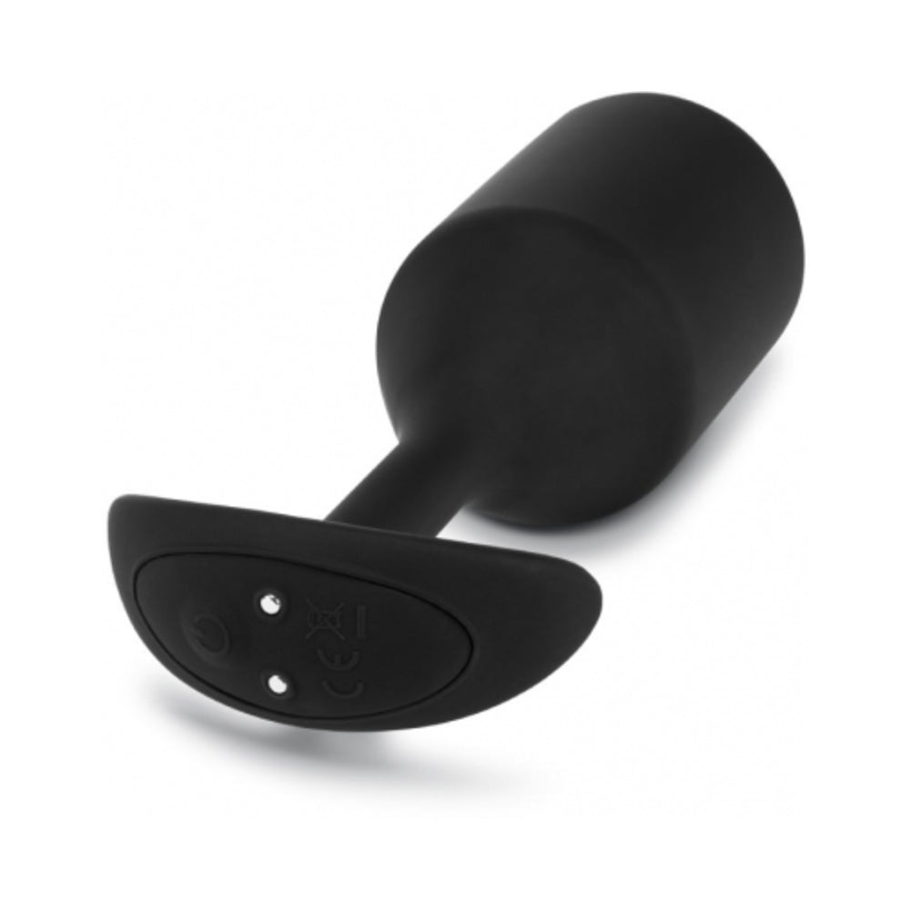 b-Vibe Vibrating Snug Plug 5 Rechargeable Weighted Silicone Anal Plug Black5