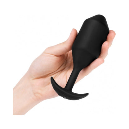 b-Vibe Vibrating Snug Plug 5 Rechargeable Weighted Silicone Anal Plug Black6