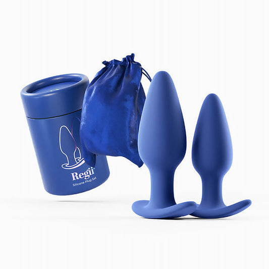 Biird Regii 2-Piece Anal Plug Set Blue1
