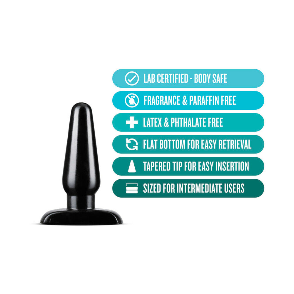 Blush Anal Adventures Basic Anal Plug Medium Black3