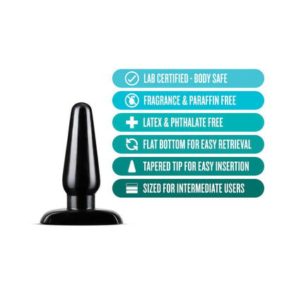 Blush Anal Adventures Basic Anal Plug Medium Black3