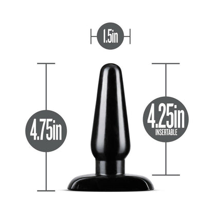 Blush Anal Adventures Basic Anal Plug Medium Black4