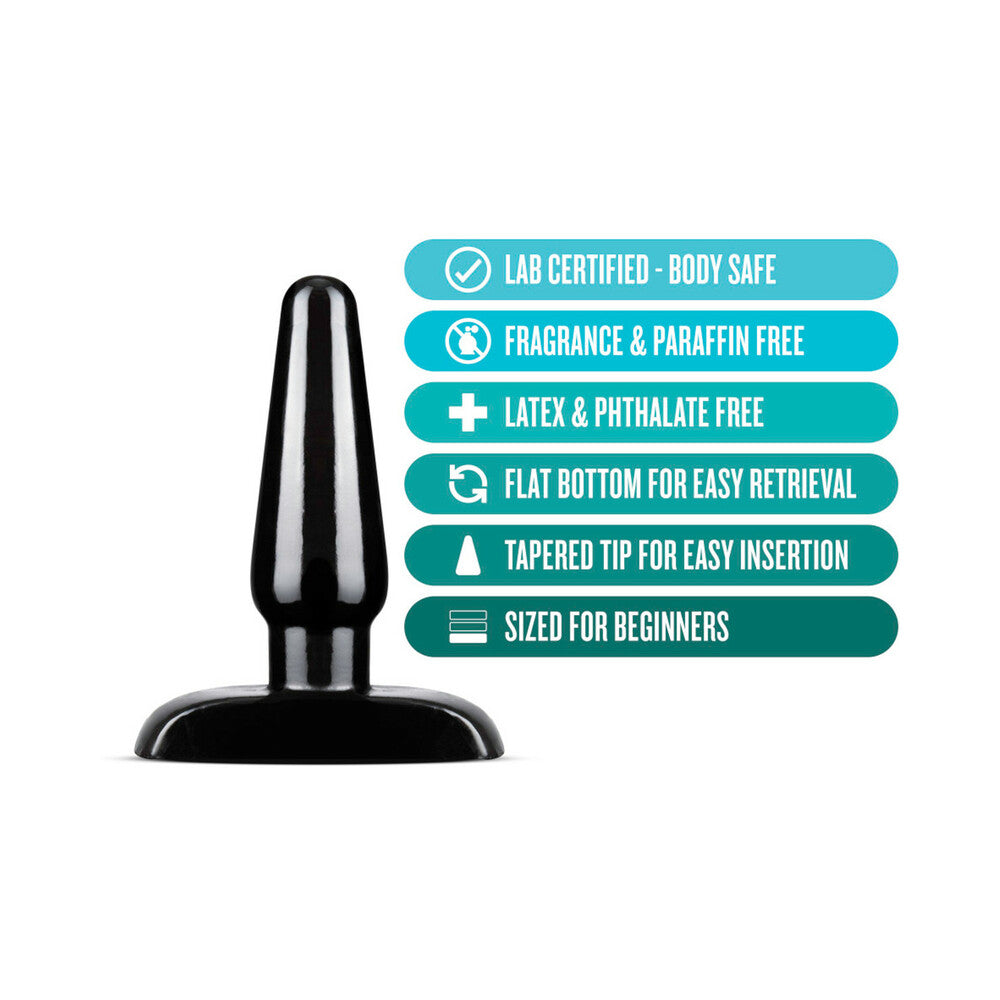 Blush Anal Adventures Basic Anal Plug Small Black3