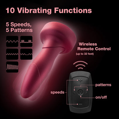 Blush Anal Adventures Matrix Atomic Plug with Remote Martian Wine10