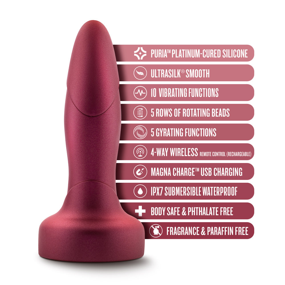 Blush Anal Adventures Matrix Atomic Plug with Remote Martian Wine5