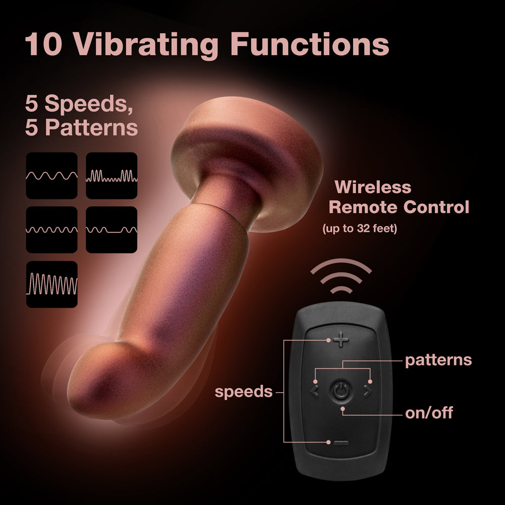 Blush Anal Adventures Matrix Bionic Plug with Remote Cosmic Copper10