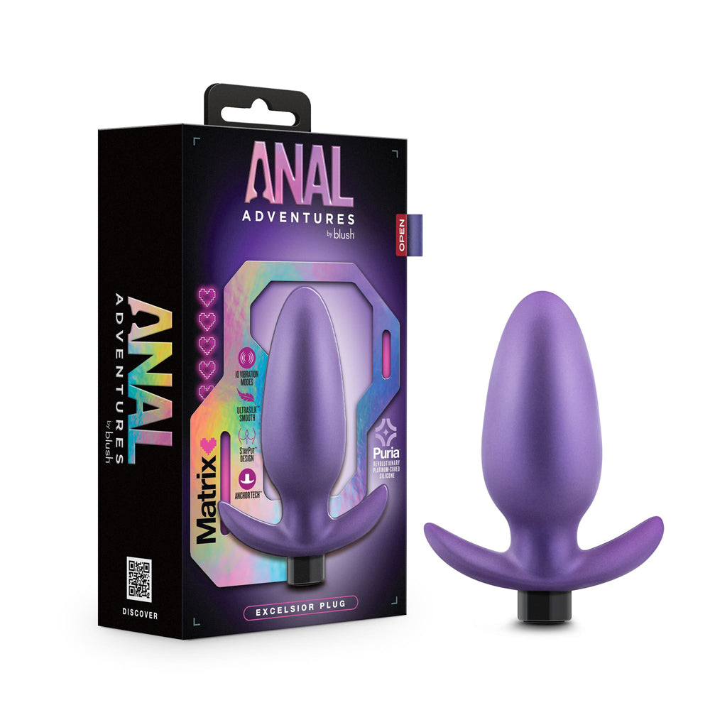 Blush Anal Adventures Matrix Excelsior Plug Astro Violet 