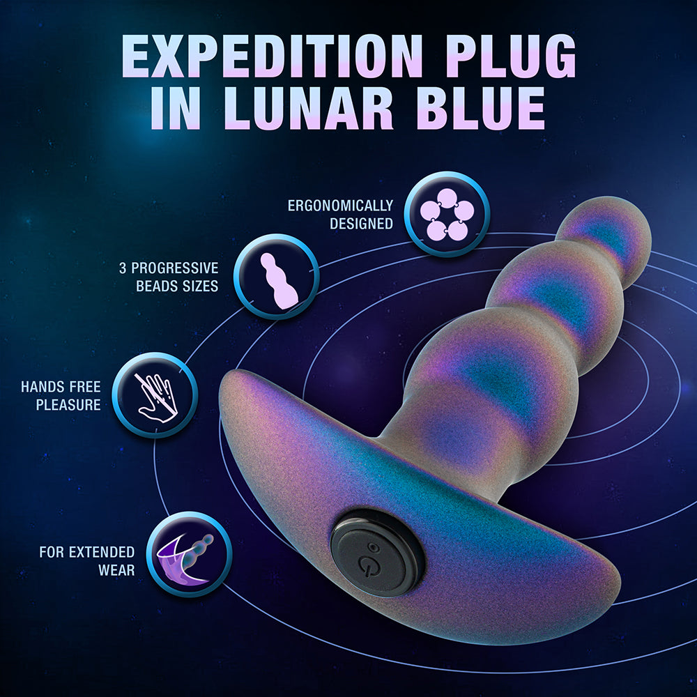 Blush Anal Adventures Matrix Expedition Plug Lunar Blue8