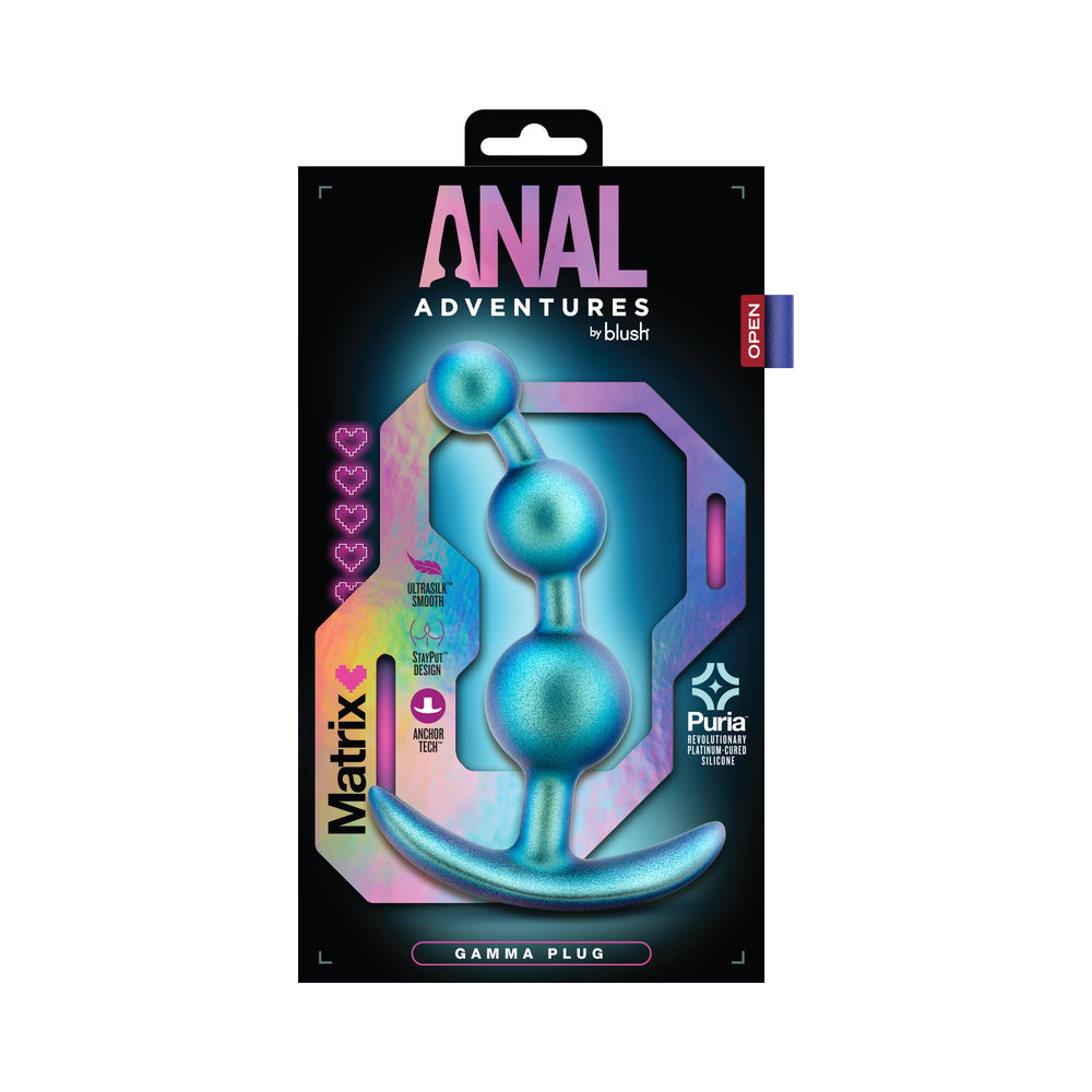 Blush Anal Adventures Matrix Gamma Plug Neptune Teal5