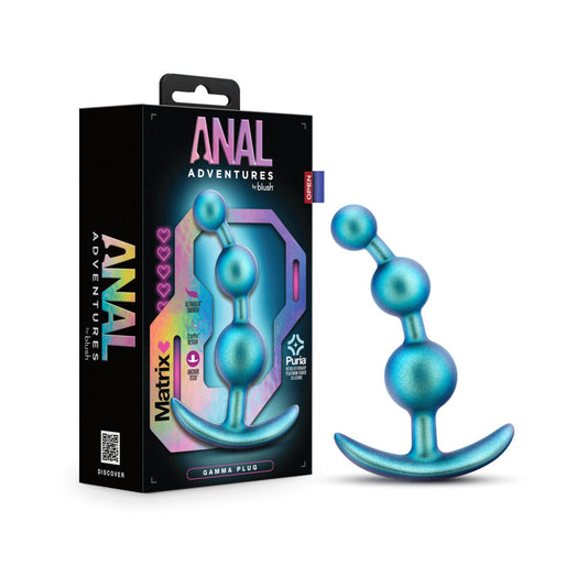 Blush Anal Adventures Matrix Gamma Plug Neptune Teal 