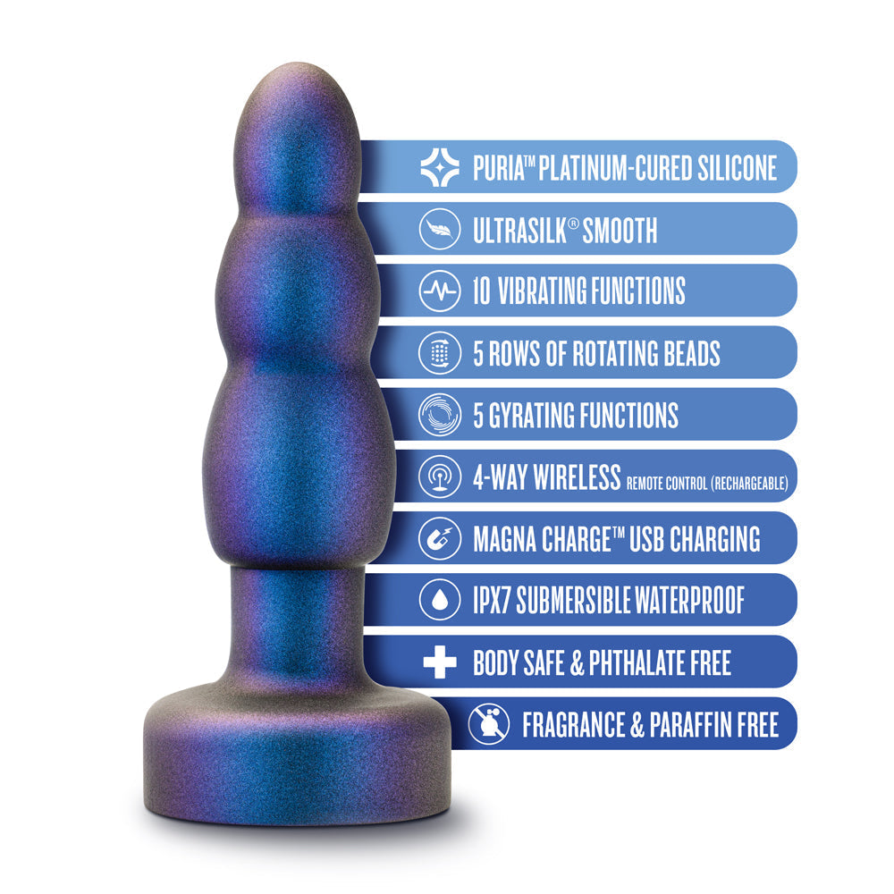 Blush Anal Adventures Matrix Kinetik Plug with Remote Space Age Blue4