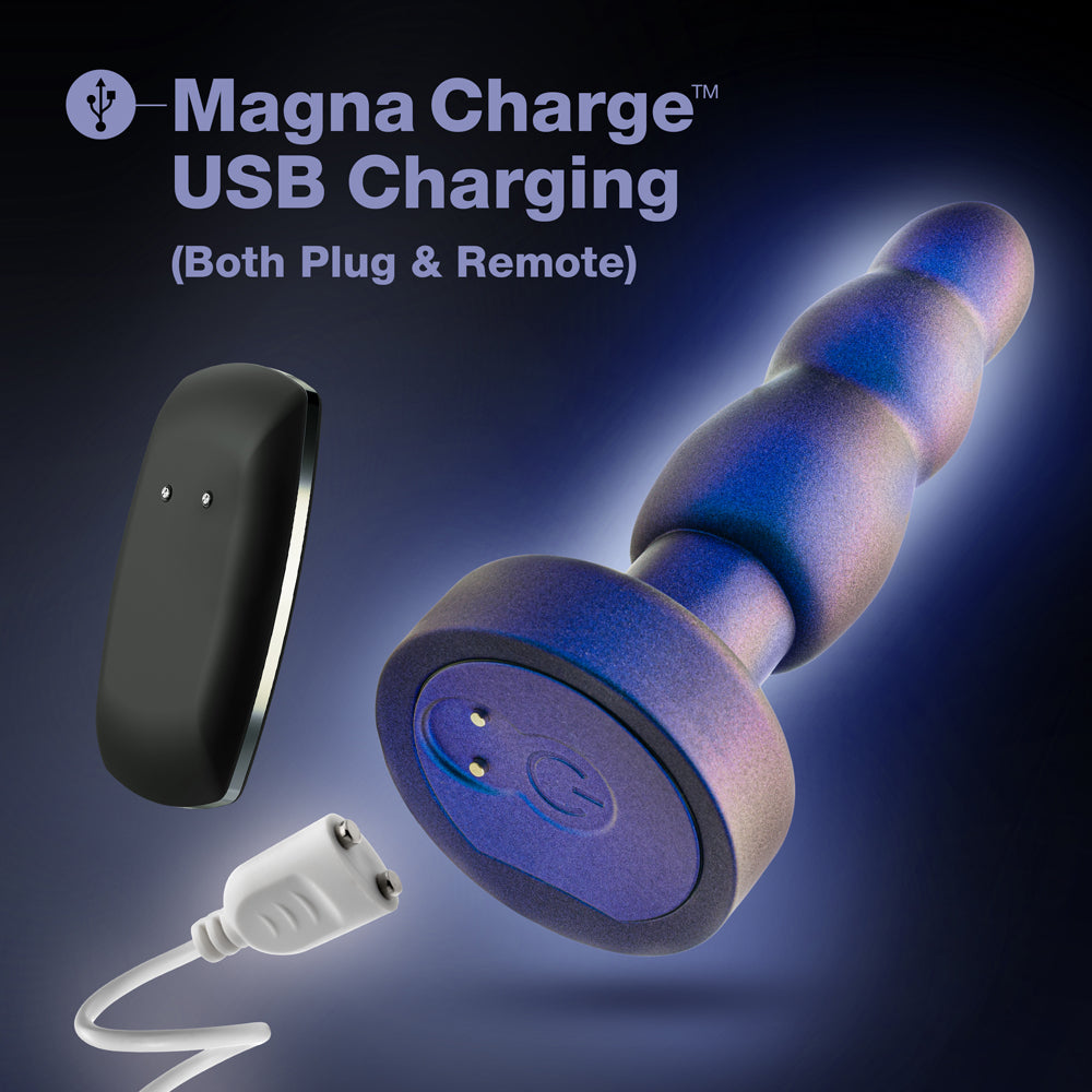 Blush Anal Adventures Matrix Kinetik Plug with Remote Space Age Blue6