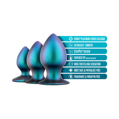 Blush Anal Adventures Matrix Metaverse Plug Kit Dark Millenia3