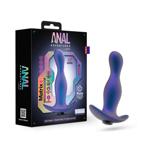 Blush Anal Adventures Matrix Odyssey Prostate Stimulator Space Age Blue 