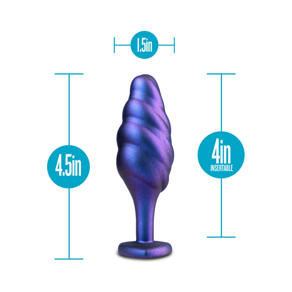 Blush Anal Adventures Matrix Silicone Bumped Bling Plug Sapphire3