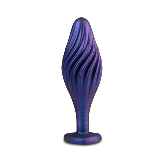Blush Anal Adventures Matrix Silicone Swirling Bling Plug Sapphire1