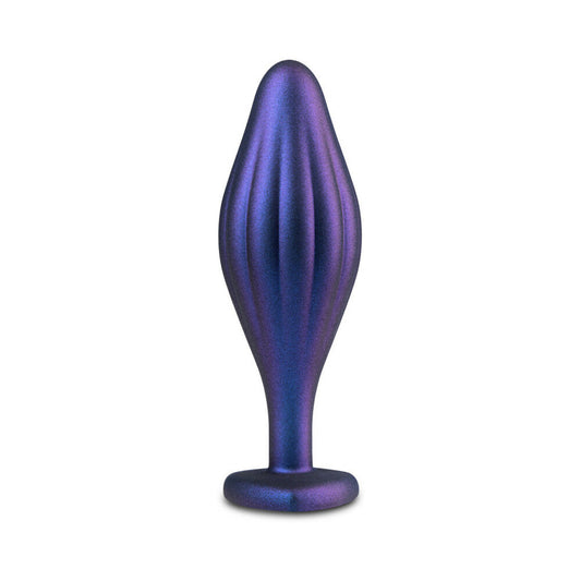 Blush Anal Adventures Matrix Silicone Wavy Bling Plug Sapphire1