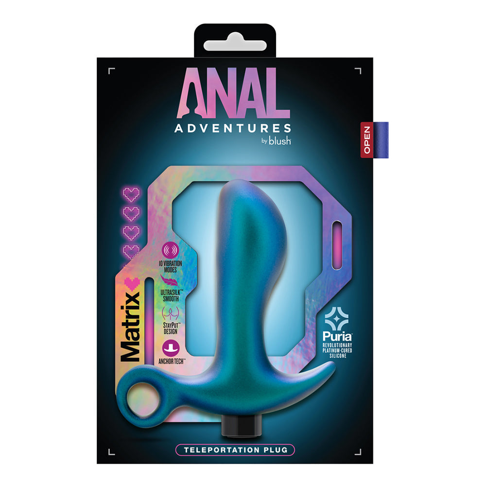 Blush Anal Adventures Matrix Teleportation Plug Lunar Blue13