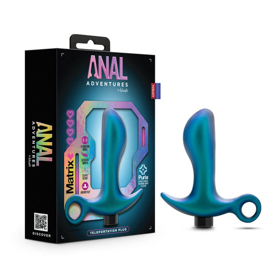 Blush Anal Adventures Matrix Teleportation Plug Lunar Blue 