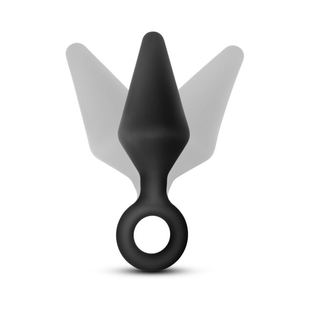 Blush Anal Adventures Platinum Silicone 3-Piece Loop Plug Kit Black4