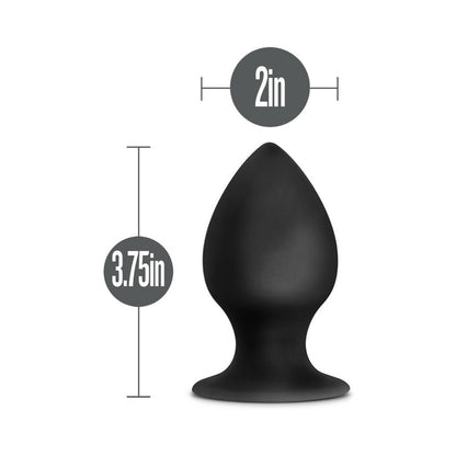 Blush Anal Adventures Platinum Silicone Anal Stout Plug Large Black4