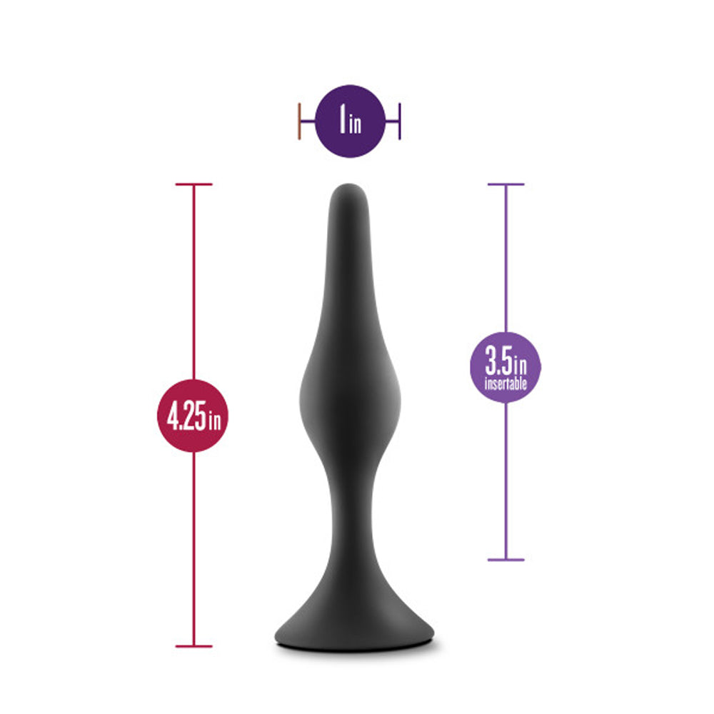 Blush Anal Adventures Platinum Silicone Beginner Plug Black12
