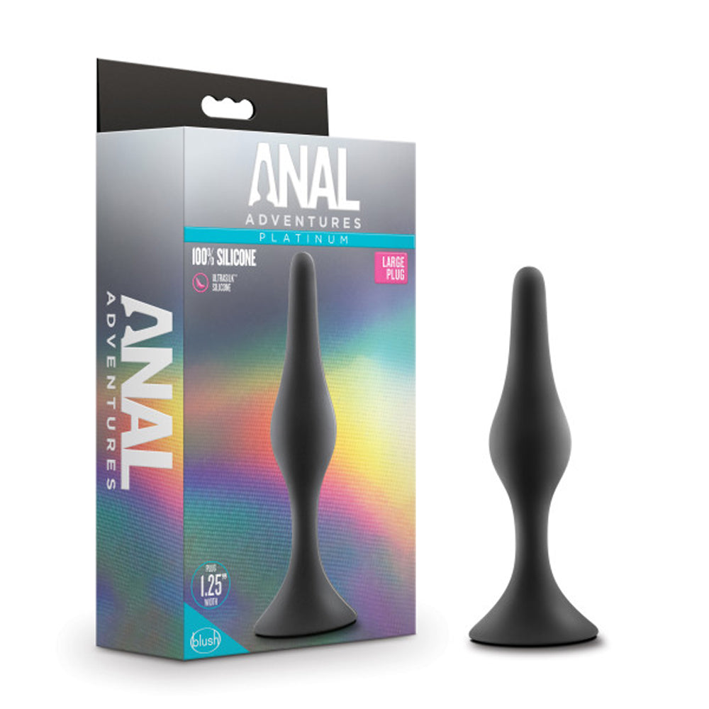 Blush Anal Adventures Platinum Silicone Beginner Plug Black2