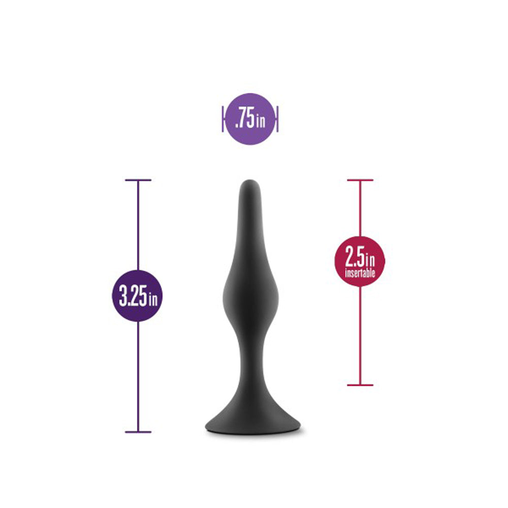 Blush Anal Adventures Platinum Silicone Beginner Plug Black6