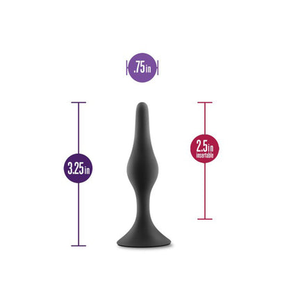 Blush Anal Adventures Platinum Silicone Beginner Plug Black6