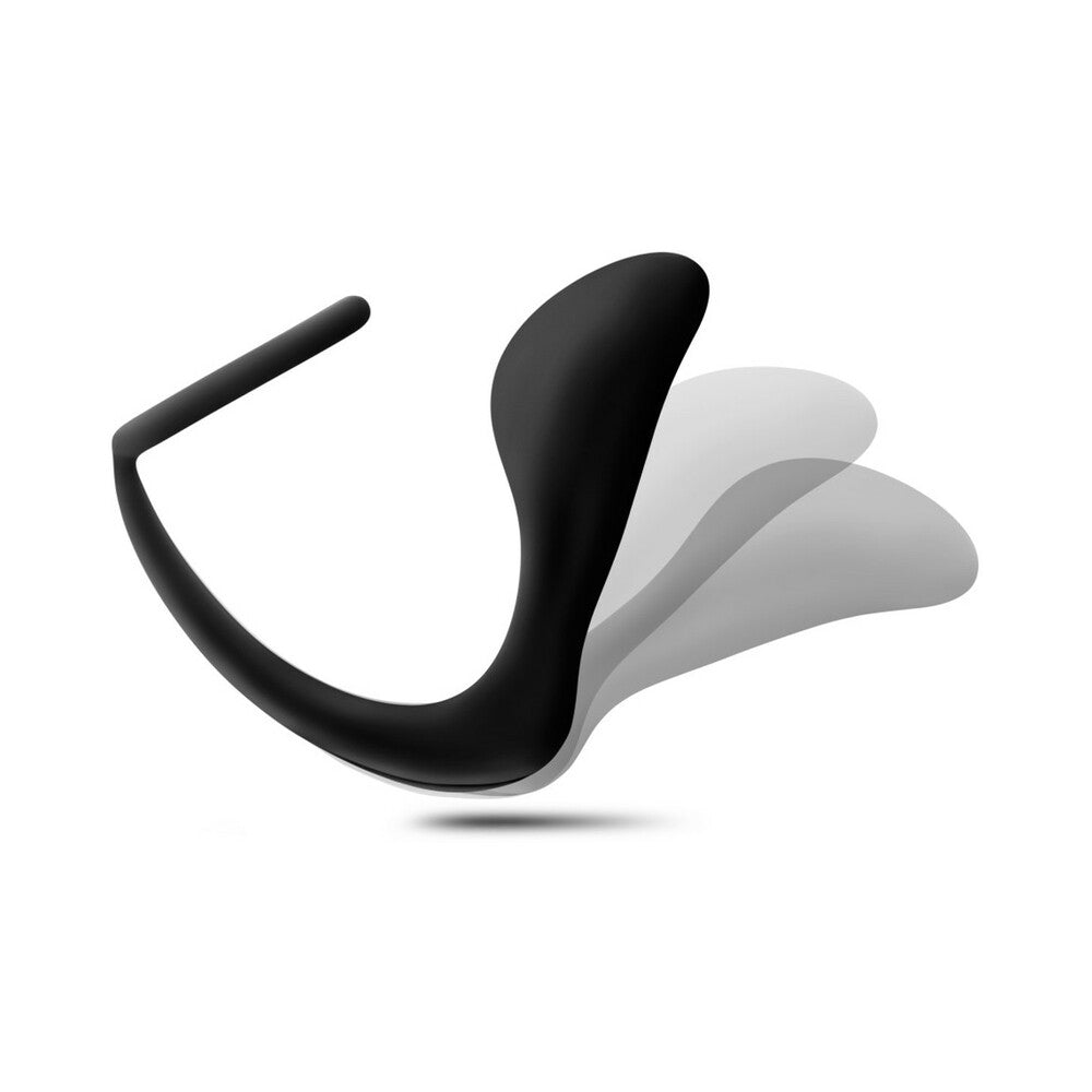 Blush Anal Adventures Platinum Silicone Cock Ring Plug Black5